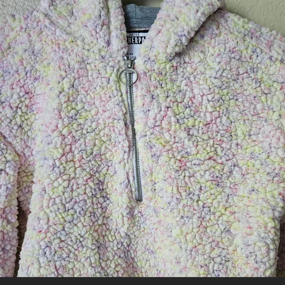 Justice Multicolor Sherpa Hoodie
